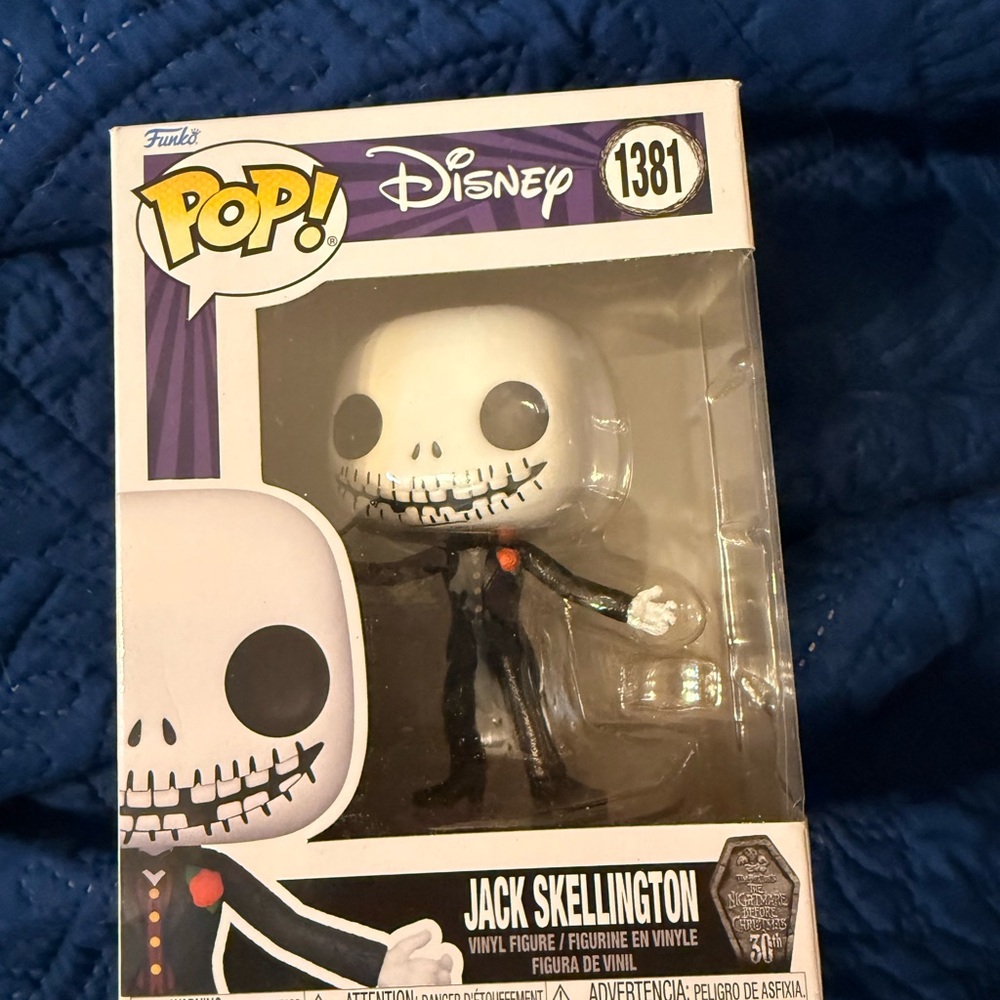 Funko Pop! Disney Jack Skellington Figure - Black and White